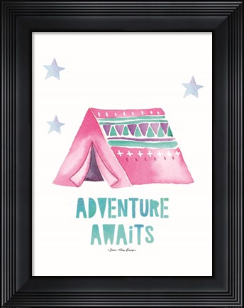 Framed Adventure Awaits Print