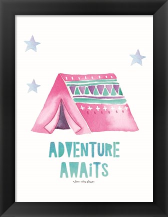 Framed Adventure Awaits Print