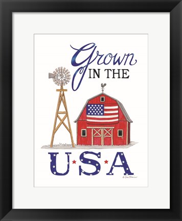 Framed Grown in the U.S.A. Print