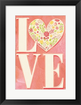 Framed Love Print