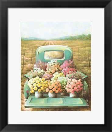 Framed Flowers for Sale Print