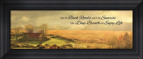 Framed Enjoy Life Print