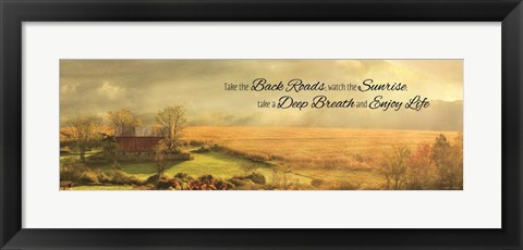 Framed Enjoy Life Print