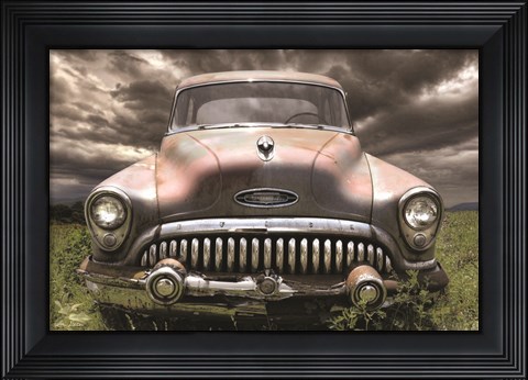 Framed Stormy Buick Print