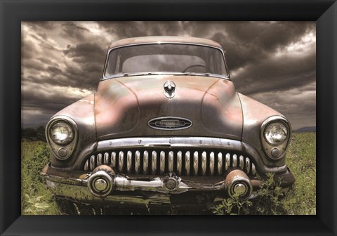 Framed Stormy Buick Print