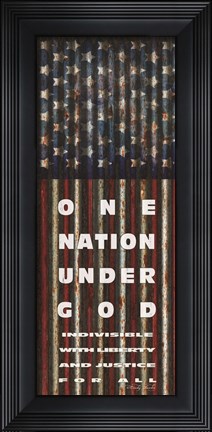 Framed One Nation Under God Print