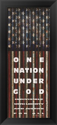 Framed One Nation Under God Print