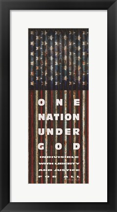 Framed One Nation Under God Print