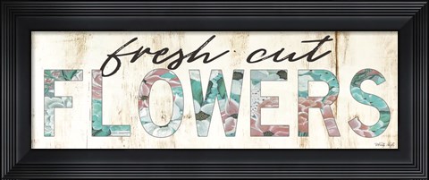Framed Fresh Cut Flowers Print