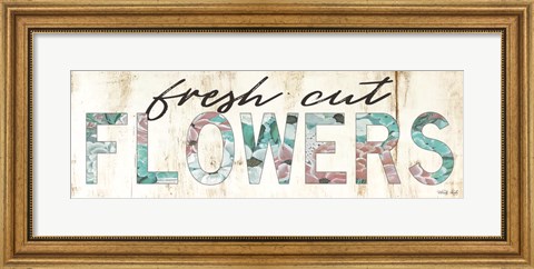 Framed Fresh Cut Flowers Print