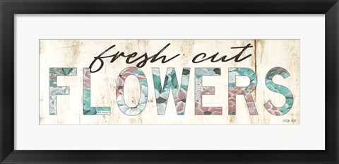 Framed Fresh Cut Flowers Print