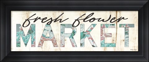 Framed Fresh Flower Market Print
