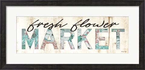 Framed Fresh Flower Market Print