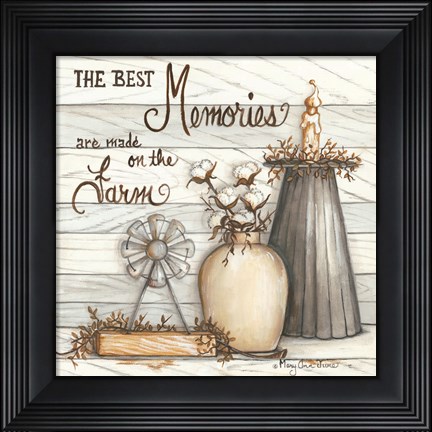 Framed Memories are the Farm Print