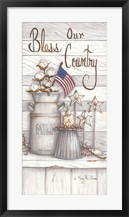 Framed Bless Our Country Print