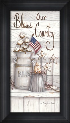Framed Bless Our Country Print