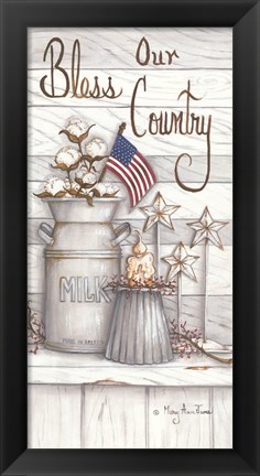 Framed Bless Our Country Print