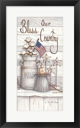 Framed Bless Our Country Print