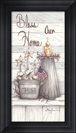 Framed Bless Our Home Print