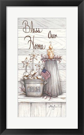 Framed Bless Our Home Print