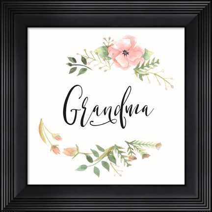Framed Grandma Print