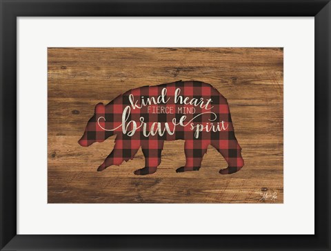 Framed Brave Spirit Bear Print