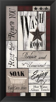 Framed Soak Your Cares Away Print