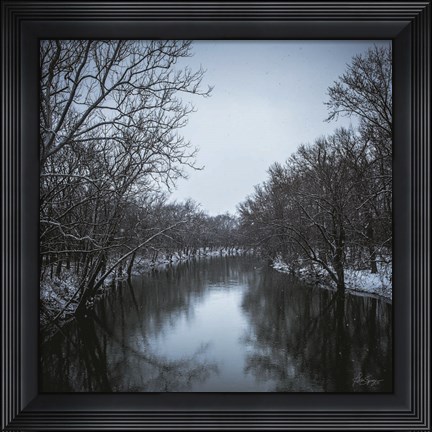 Framed Winding Reflection Print