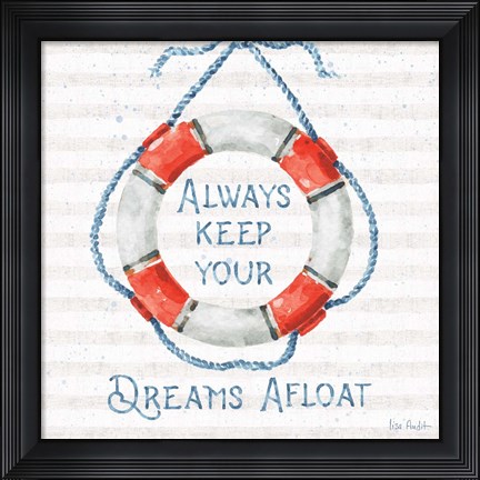 Framed Nautical Life VI Print