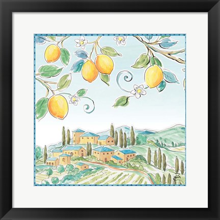 Framed Mediterranean Breeze IX Print