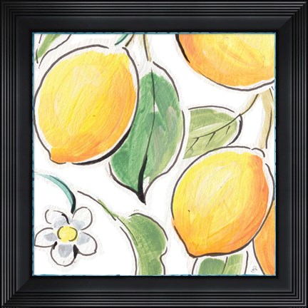 Framed Mediterranean Breeze XVI Print