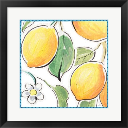 Framed Mediterranean Breeze XVI Print