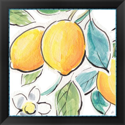 Framed Mediterranean Breeze XV Print