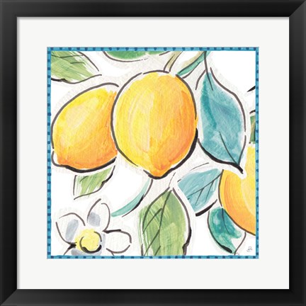 Framed Mediterranean Breeze XV Print