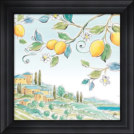 Framed Mediterranean Breeze X Print