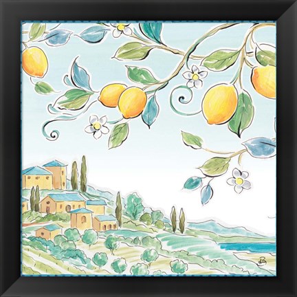 Framed Mediterranean Breeze X Print