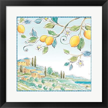 Framed Mediterranean Breeze X Print