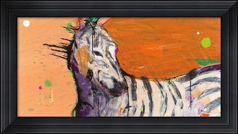 Framed Zebra Print