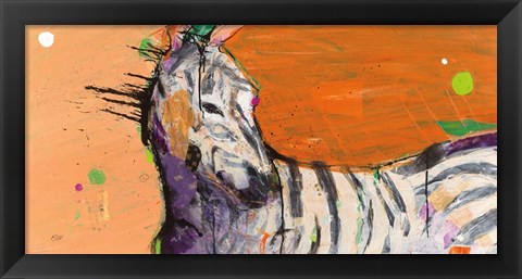 Framed Zebra Print