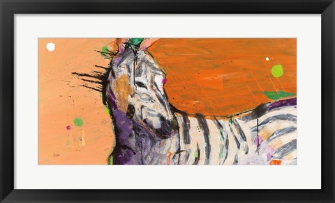 Framed Zebra Print