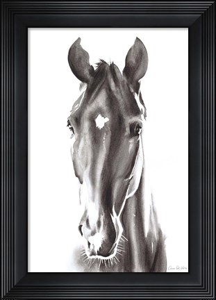 Framed Le Cheval Noir Print