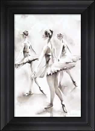 Framed Three Ballerinas Print