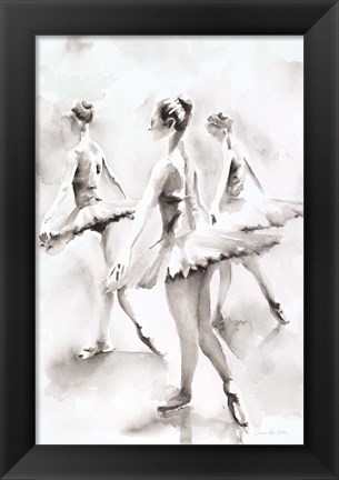 Framed Three Ballerinas Print