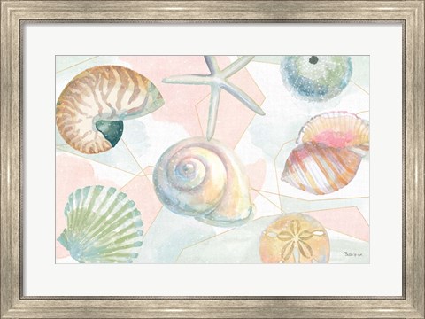 Framed Watercolor Coast IV Print
