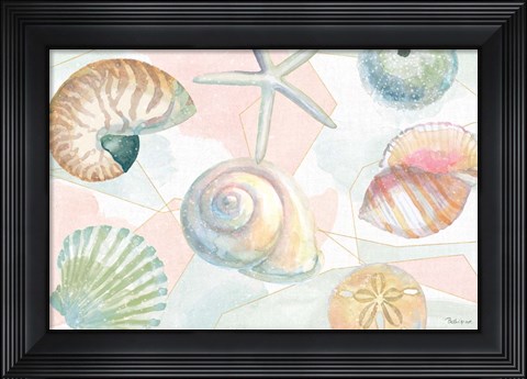 Framed Watercolor Coast IV Print