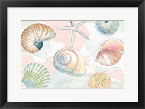 Framed Watercolor Coast IV Print