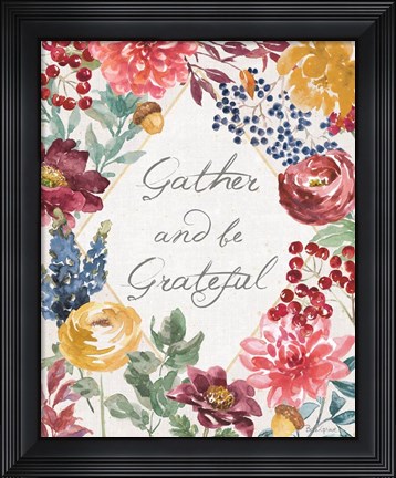Framed Watercolor Fall V Print
