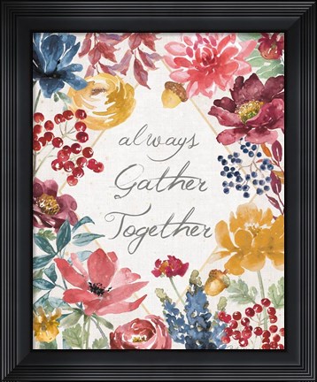 Framed Watercolor Fall VI Print
