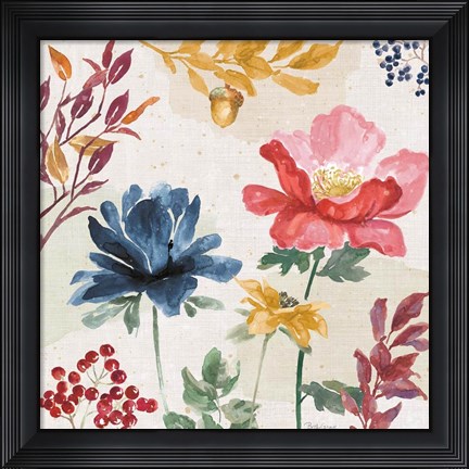 Framed Watercolor Fall III Print