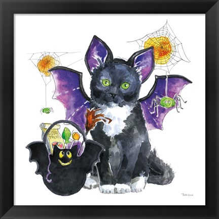 Framed Halloween Pets VI Print